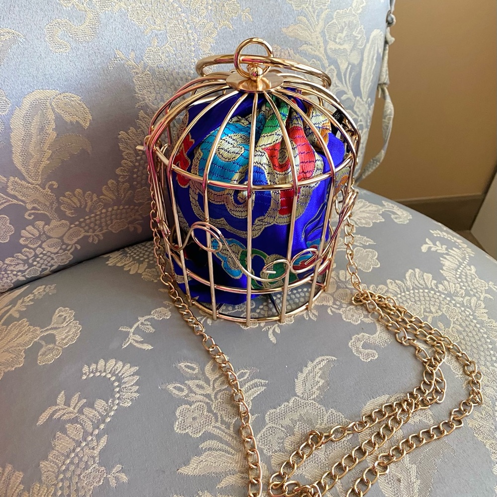 Personality bird cage unique handbag